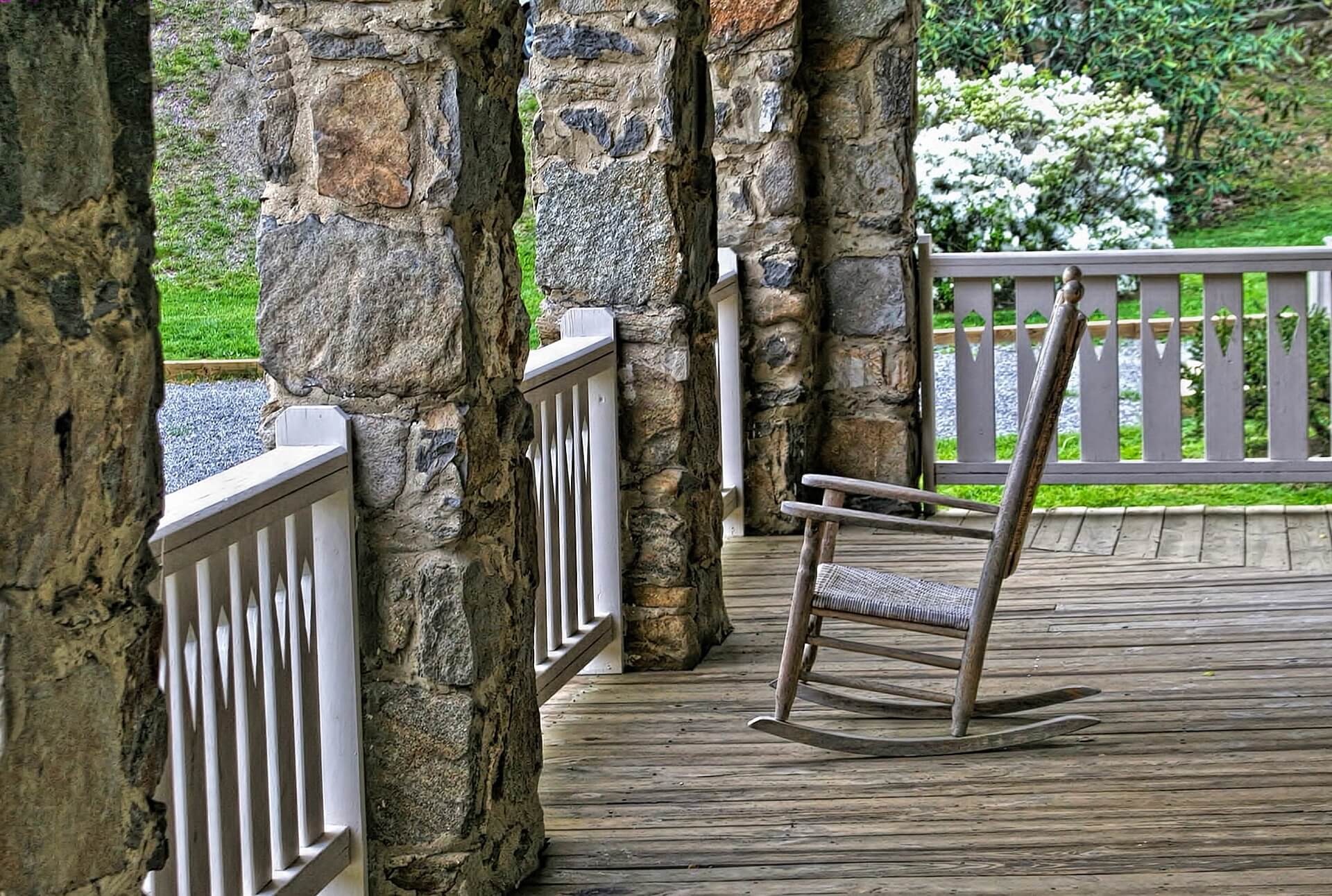 Chair on porch